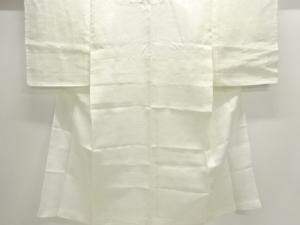 アンティーク　本麻すかし織芝草に花模様長襦袢